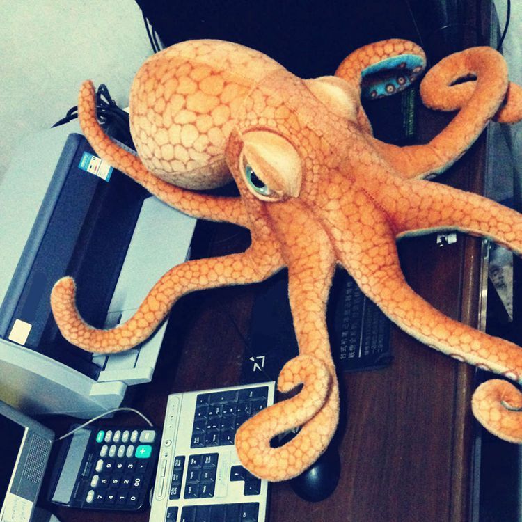 Simulation Marine Animal Octopus Octopus Brother Plush Toy Doll Doll Restaurant Photography Teaching Props