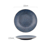 Ripple Japanese Creative Ceramic Household Restaurant With Rice Bowl Steak Plate Western Dessert Plate Ramen Bowl Sauce Plate
