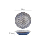 Ripple Japanese Creative Ceramic Household Restaurant With Rice Bowl Steak Plate Western Dessert Plate Ramen Bowl Sauce Plate