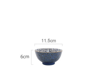 Ripple Japanese Creative Ceramic Household Restaurant With Rice Bowl Steak Plate Western Dessert Plate Ramen Bowl Sauce Plate