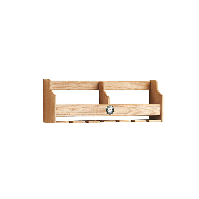 Restaurant Creative Wall-Mounted Solid Wood Wine Racks, Wall-Mounted Wine Cabinets