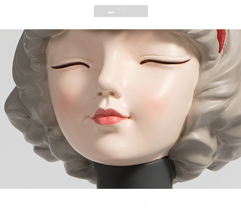 Bowknot Girl Cup Wine Rack Decoration Restaurant Wine Cabinet Decoration Soft Decoration