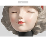 Bowknot Girl Cup Wine Rack Decoration Restaurant Wine Cabinet Decoration Soft Decoration