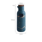 Ceramic Marbled Oil Pot, Soy Sauce Bottle, Vinegar Bottle, Restaurant Eat Dumplings, Vinegar Pot