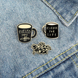 Exquisite Creative Coffee Cup Alloy Brooch