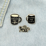 Exquisite Creative Coffee Cup Alloy Brooch