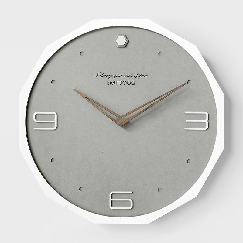 Nordic Iight Luxury Wall Clock Modern Minimalist Iiving Room Free Perforated Wall Clock Restaurant Creative Personality art Table