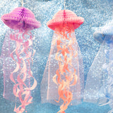 Hotel Club Lobby Ceiling Ceiling Jellyfish Honeycomb Ball Pendant Restaurant Wall Ocean Theme Decoration