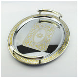 Stainless Steel Oval Golden European Style Hotel Pastry House Restaurant Small Tray