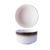 Simple Small Ceramic Bowl Soup Bowl Home Restaurant Seasoning Bowl Breakfast Bowl