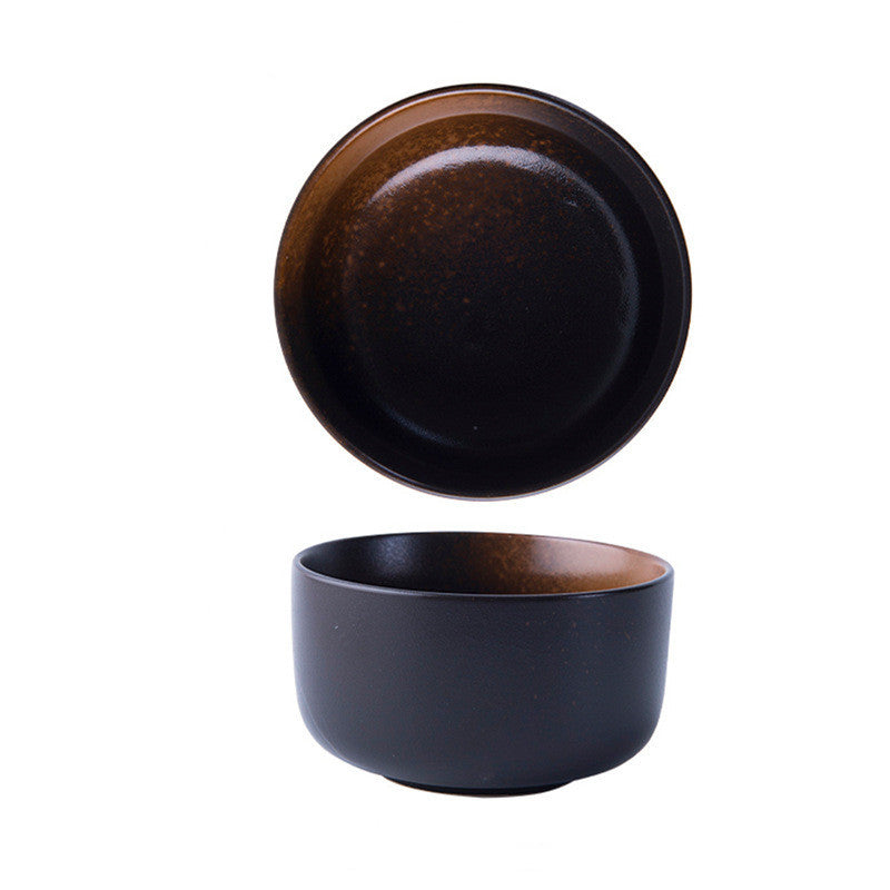 Simple Small Ceramic Bowl Soup Bowl Home Restaurant Seasoning Bowl Breakfast Bowl