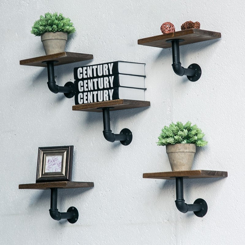 Coffee Shop Background Wall Green Plant Rack
