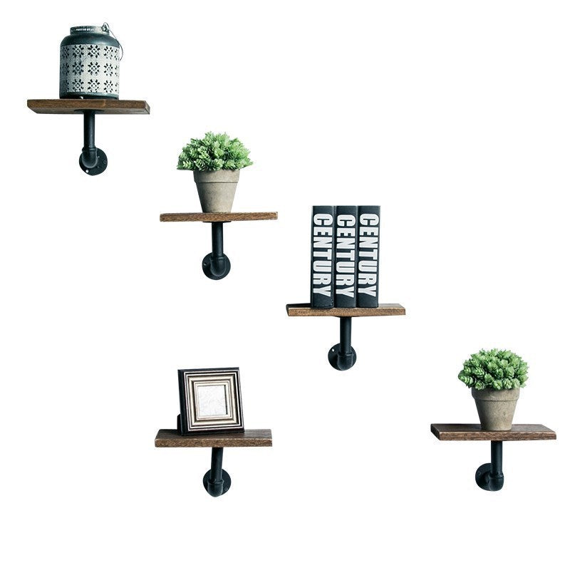 Coffee Shop Background Wall Green Plant Rack