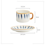 Coffee Cup Small Exquisite Japanese Ceramic Afternoon Tea Cup Saucer Set Home Breakfast Latte Cup