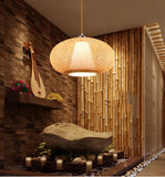Chinese Style Bamboo Art Bird Cage Chandelier Tea House Cafe Restaurant Lighting