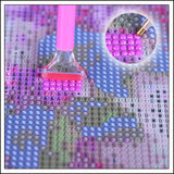 Diamond Cross Scenery Street Coffee Shop Embroidery Diamond Embroidery