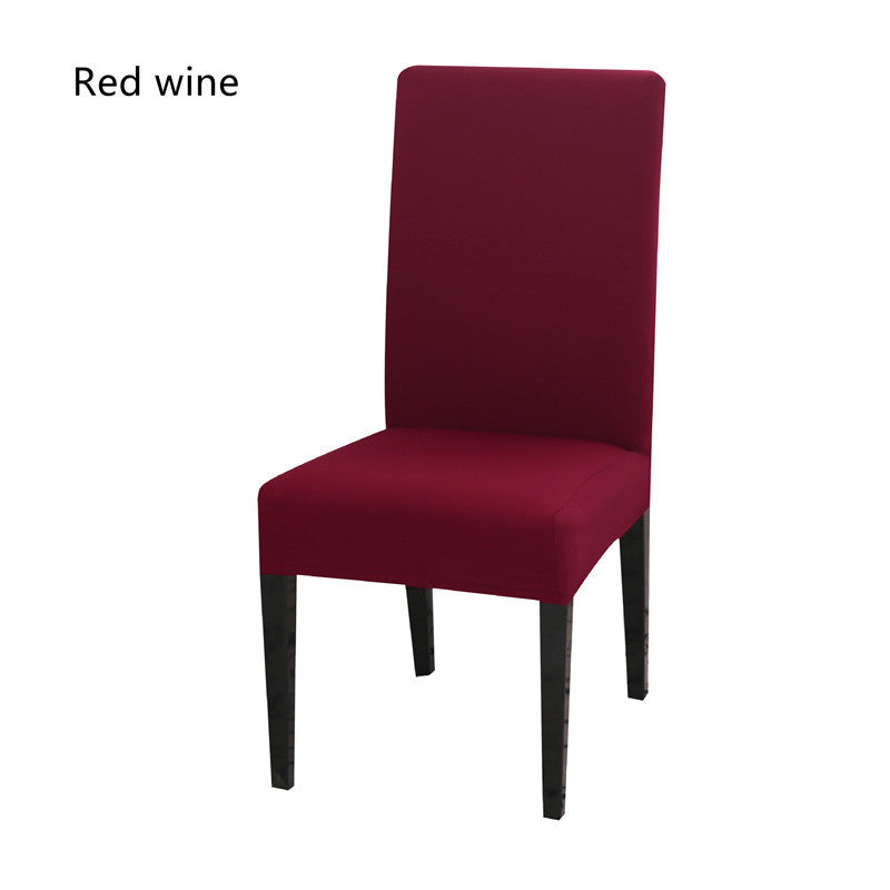 Solid color elastic one-piece chair cover restaurant hotel hotel custom cover cover household conference universal chair cover stool
