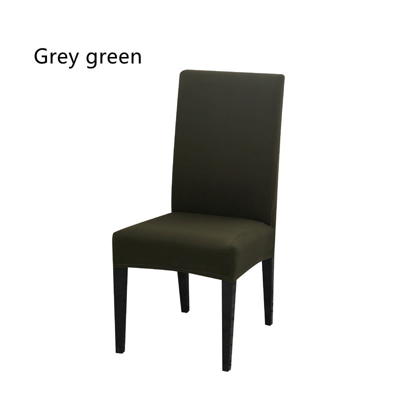 Solid color elastic one-piece chair cover restaurant hotel hotel custom cover cover household conference universal chair cover stool