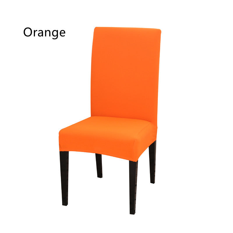 Solid color elastic one-piece chair cover restaurant hotel hotel custom cover cover household conference universal chair cover stool