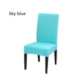 Solid color elastic one-piece chair cover restaurant hotel hotel custom cover cover household conference universal chair cover stool