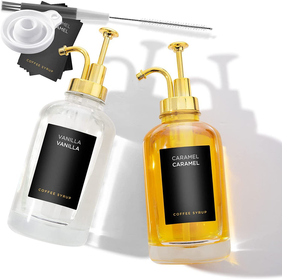Home Fashion Coffee Syrup Dispenser Set