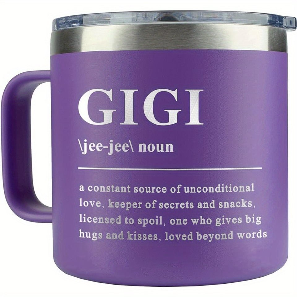 1pc,Gigi Gift,Gigi Coffee Mug, Birthday Gift for Gigi, Mother's Day, Holiday Gift for Gigi, Granddaughter, Grandchild, Unique Gigi Gift, 14oz