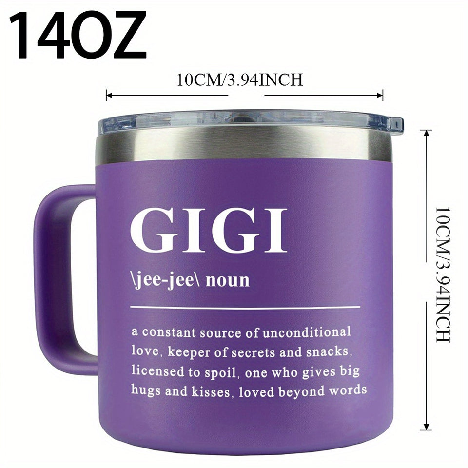 1pc,Gigi Gift,Gigi Coffee Mug, Birthday Gift for Gigi, Mother's Day, Holiday Gift for Gigi, Granddaughter, Grandchild, Unique Gigi Gift, 14oz