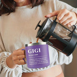 1pc,Gigi Gift,Gigi Coffee Mug, Birthday Gift for Gigi, Mother's Day, Holiday Gift for Gigi, Granddaughter, Grandchild, Unique Gigi Gift, 14oz