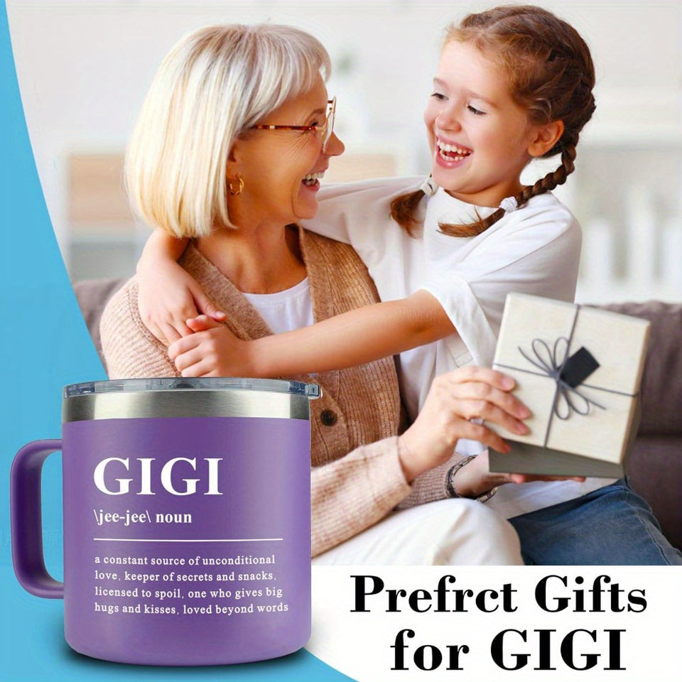 1pc,Gigi Gift,Gigi Coffee Mug, Birthday Gift for Gigi, Mother's Day, Holiday Gift for Gigi, Granddaughter, Grandchild, Unique Gigi Gift, 14oz
