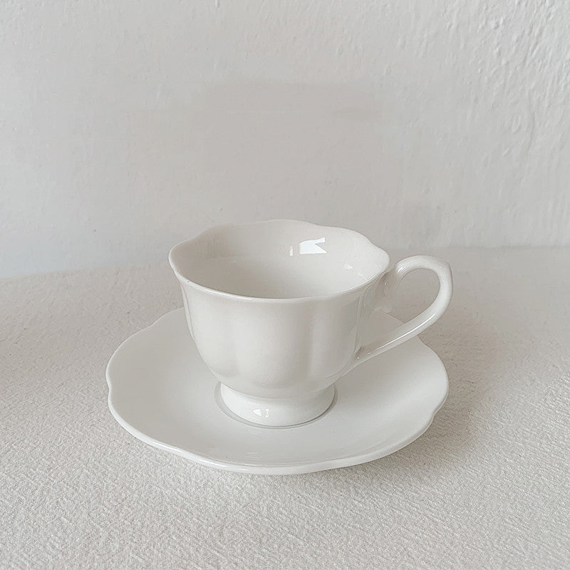 Vintage Girl Heart Relief Coffee Cup
