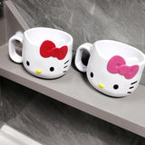 1pc Y2k Sanrio Hello Kitty Plastic Mug - Cute Cartoon Mouthwash Cup, Kawaii Toothbrush Handle, Portable Coffee Milk Cup, Outdoor and School Dormitory Essential, Collectible Item