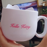 1pc Y2k Sanrio Hello Kitty Plastic Mug - Cute Cartoon Mouthwash Cup, Kawaii Toothbrush Handle, Portable Coffee Milk Cup, Outdoor and School Dormitory Essential, Collectible Item
