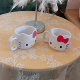 1pc Y2k Sanrio Hello Kitty Plastic Mug - Cute Cartoon Mouthwash Cup, Kawaii Toothbrush Handle, Portable Coffee Milk Cup, Outdoor and School Dormitory Essential, Collectible Item