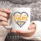 1pc 3A Grade Sister's Funny Mug - White Ceramic 11 oz Coffee Mug with Heartwarming Quote for Birthday, Holiday, Christmas, New Year Gift