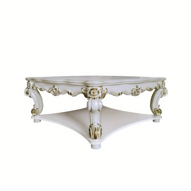 Vendome Coffee Table (Square), Antique Pearl Finish LV01526