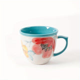 The Pioneer Woman Vintage Bloom Turquoise Cermaic 4-Piece 16-Ounce Coffee Mug Set