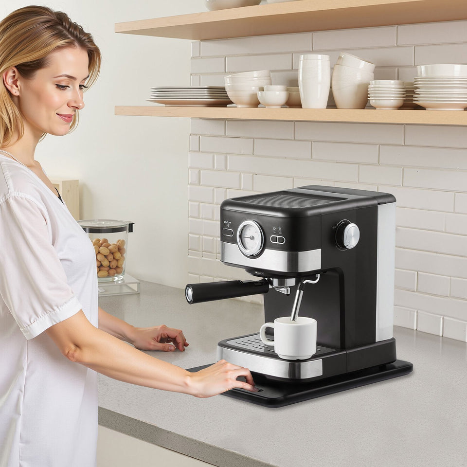 Appliance Slider 16 X 12 In Sliding Tray For Coffee Maker Black