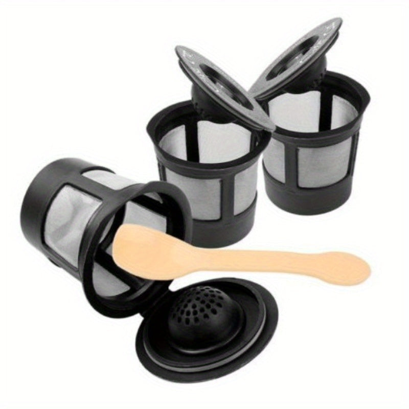 4pcs Sustainable Reusable K Cups For Keurig - Bpa-Free, Fit Coffee Filters Compatible With 1.0 & 2.0 Brewers - Easy Clean