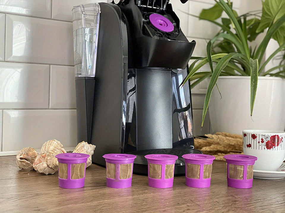 4pcs Sustainable Reusable K Cups For Keurig - Bpa-Free, Fit Coffee Filters Compatible With 1.0 & 2.0 Brewers - Easy Clean