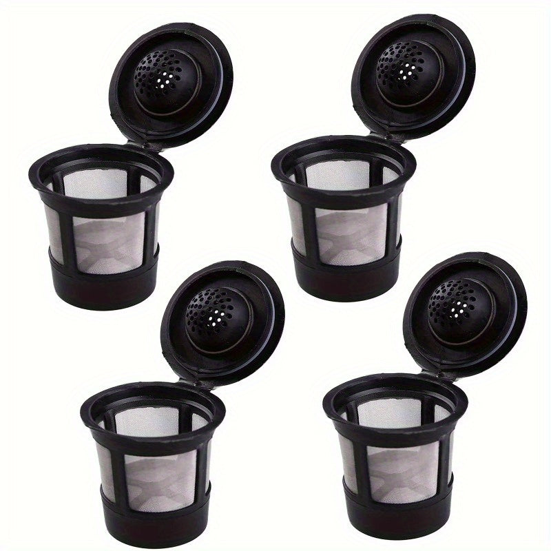 4pcs Sustainable Reusable K Cups For Keurig - Bpa-Free, Fit Coffee Filters Compatible With 1.0 & 2.0 Brewers - Easy Clean
