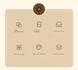 PVC Multi-Drawer Coffee Station Organizer: Cup and Snack Storage Rack with Tea Bag Compartment, Beverage Station Organizer, Kitchen Countertop Espresso Pod Holder