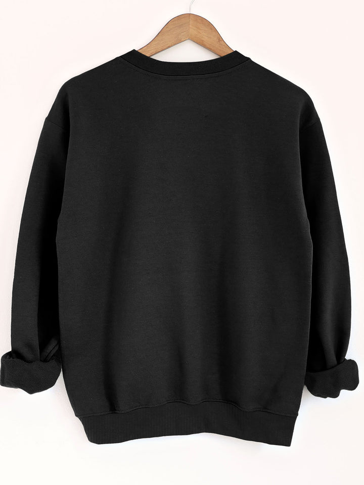 Women's Casual Crew Neck Sweatshirt with Coffee Graphic - Long Sleeve, Polyester Blend, Machine Washable - Perfect for Spring & Fall