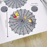 PVC Spider Web Placemats - 1pc Black Hollow Non-Slip Insulation Mat for Halloween Decor, Kitchen, Dining Table, Restaurant