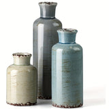 3 Morandi ceramic vases, Bohemian style vases, suitable for banquet, banquet, festival, wedding, family, restaurant, table decoration, aesthetic room, family, four seasons decoration, Christmas and other holiday gifts.