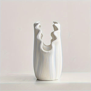 1 ceramic vase, Bohemian style shell vase, suitable for banquet, banquet, festival, wedding, family, restaurant, table decoration, aesthetic room, family, four seasons decoration, Christmas and other holiday gifts.