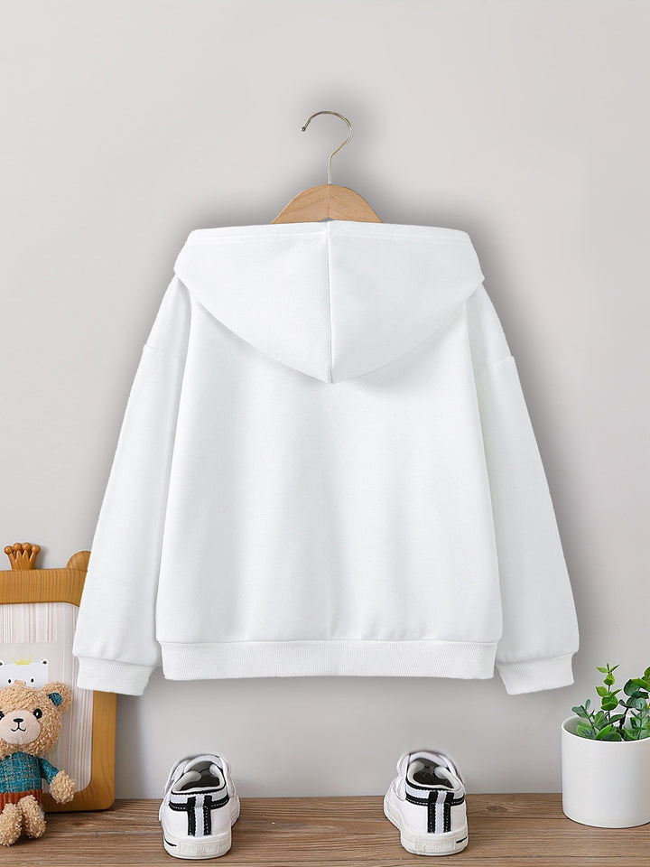 Boys' Cozy Sloth Milk Tea Print Hoodie - Casual Pullover Sweatshirt for Fall/Winter, Machine Washable