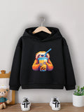 Boys' Cozy Sloth Milk Tea Print Hoodie - Casual Pullover Sweatshirt for Fall/Winter, Machine Washable