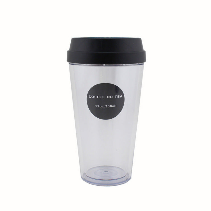 Portable double coffee cup