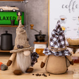 Coffee Faceless Doll Dwarf Ornaments