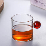 Nordic Style Home Glass Ball Handle Coffee Cup